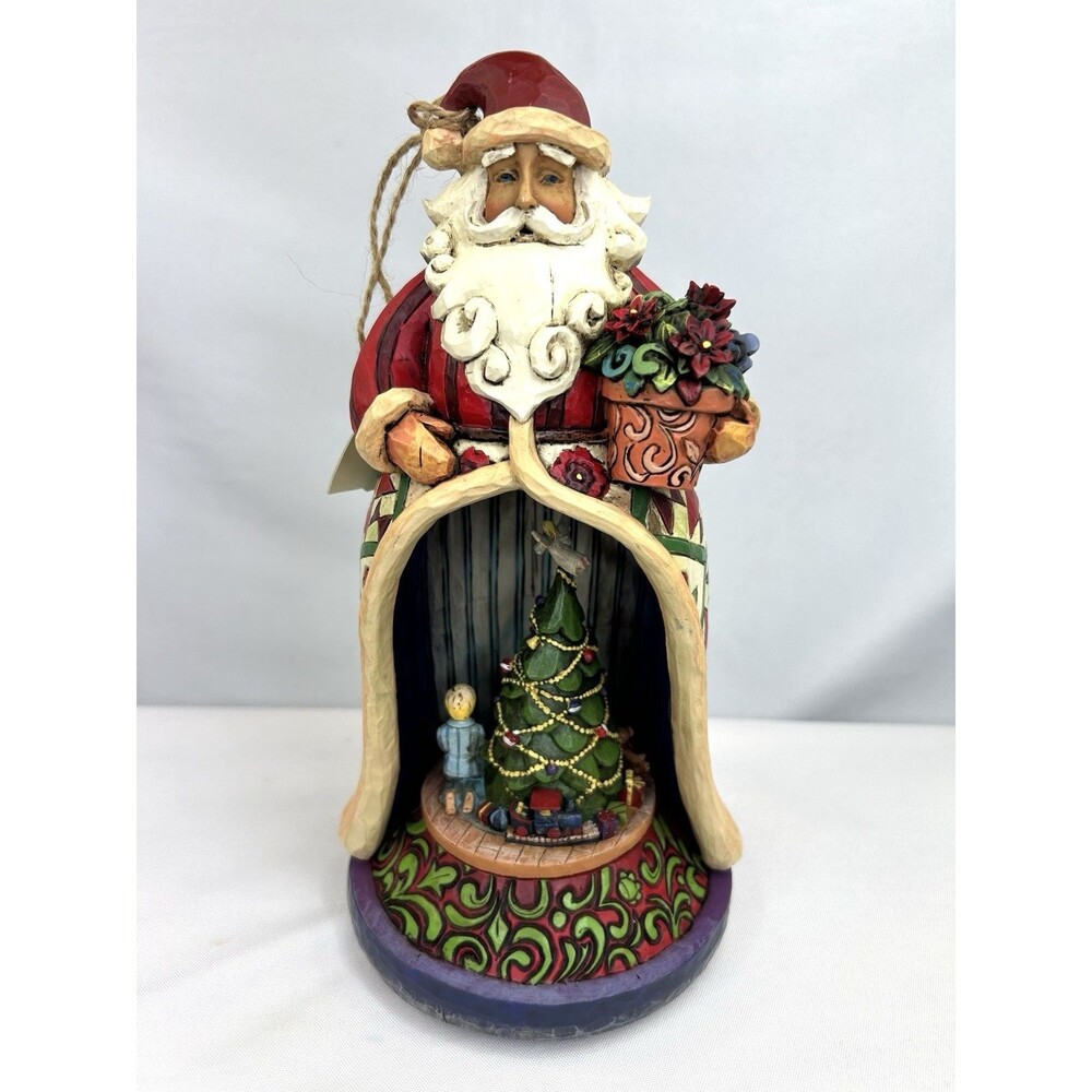 JIM SHORE 2006 Christmas Figurine Lighted Musical Santa with Kids 4006647 in Box